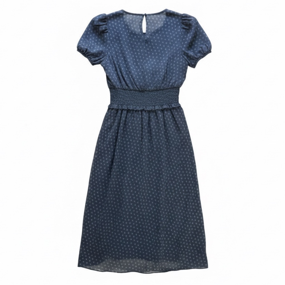 Wild Fable Women's Prairie Floral Blue Dress Cottage Novelty Cottage Girlhood